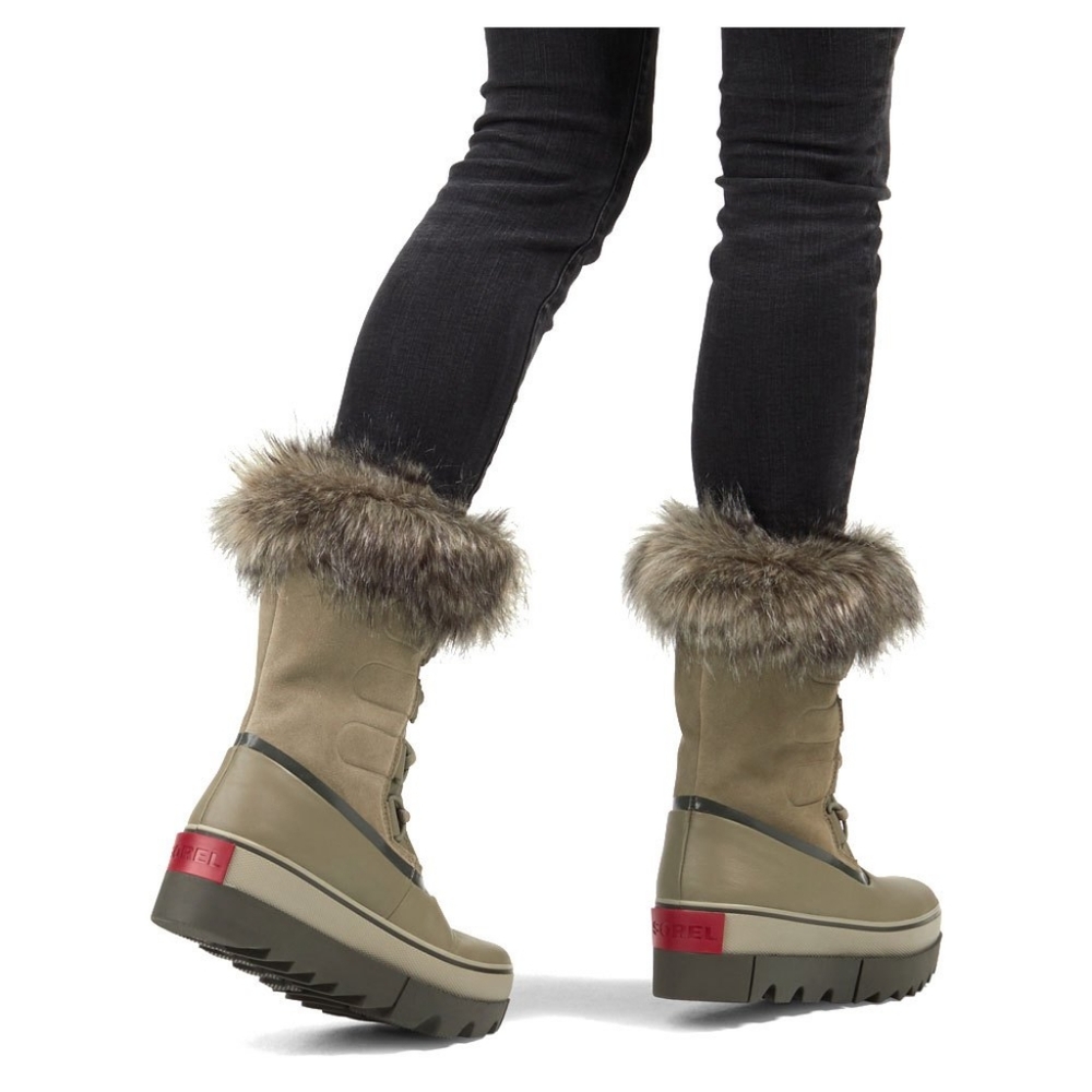 SOREL JOAN OF ARCTIC GREEN FUR WINTER BOOTS NWT SIZE 10 - Picture 3 of 10